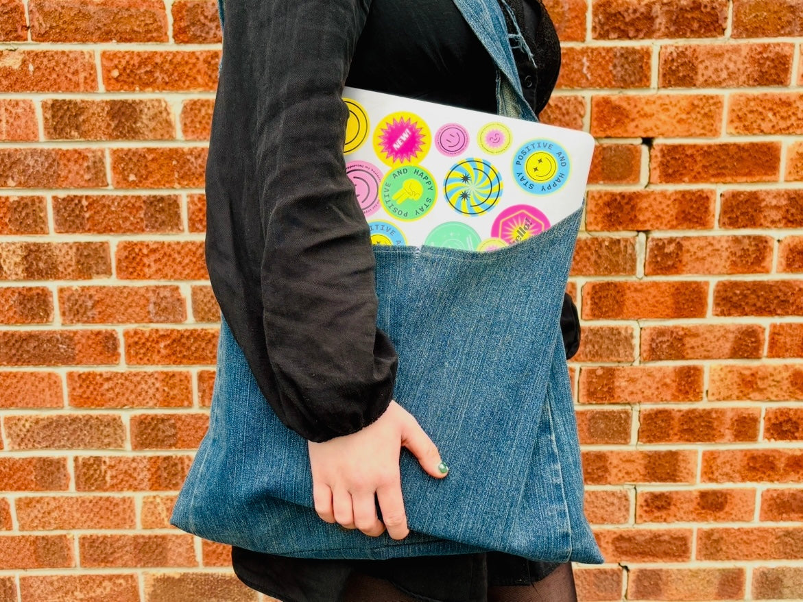 Personalised Self Adhesive Paper Label - Swirling Smiley Face Gift Label