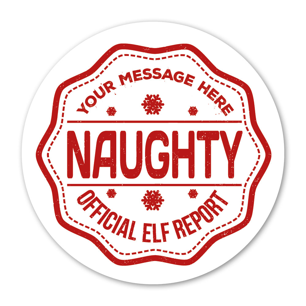 Naughty Christmas Gift Label