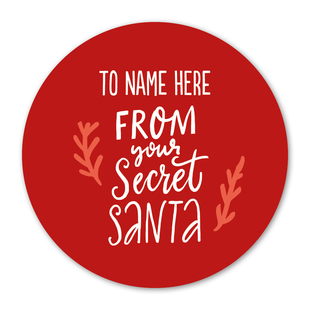 Secret Santa Christmas Gift Label
