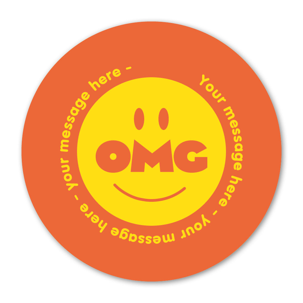 Personalised Self Adhesive Paper Label - OMG Gift Label