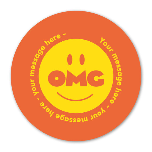Personalised Self Adhesive Paper Label - OMG Gift Label