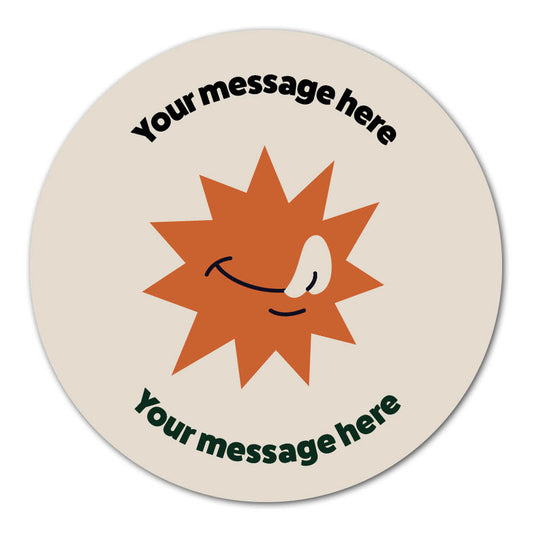 Durable Polypropylene Label - Custom Licking Lips Food Label