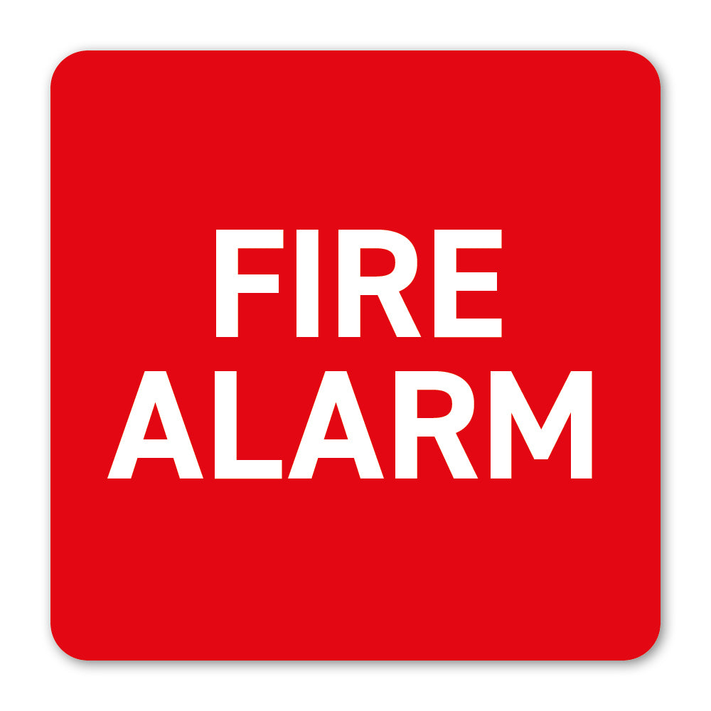 Durable Polypropylene Label - Fire Alarm Label