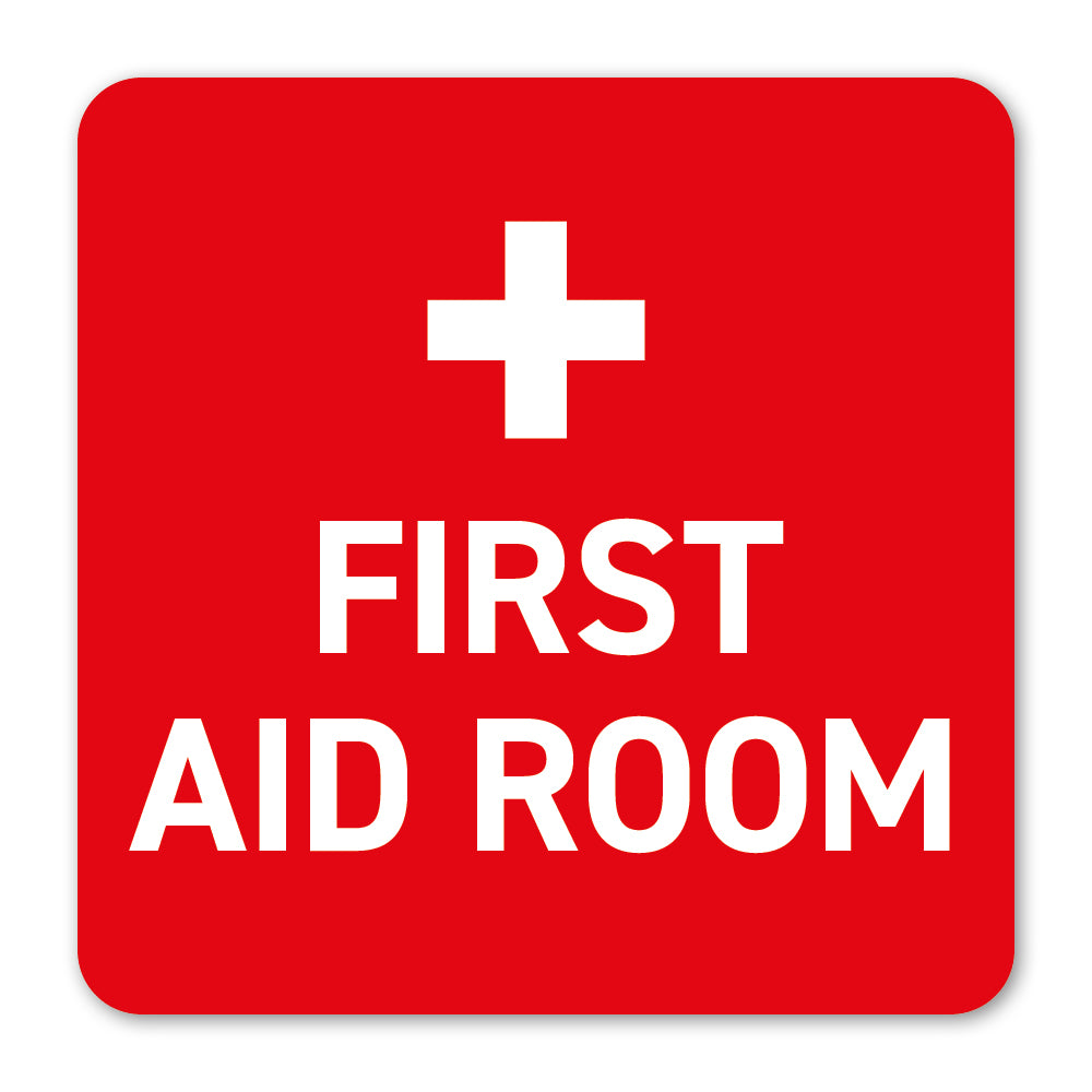 Durable Polypropylene Label - First Aid Room Safety Label