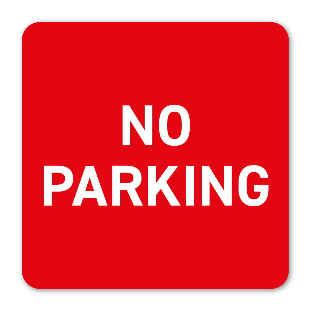 Durable Polypropylene Label - No Parking Safety Label