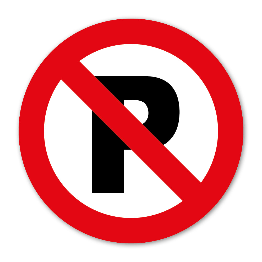 Durable Polypropylene Label - Durable No Parking Label