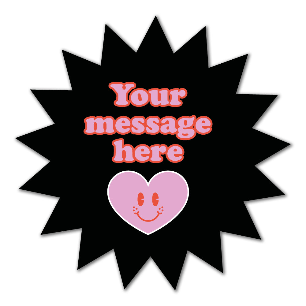 Personalised Star Cut Label - Self Adhesive