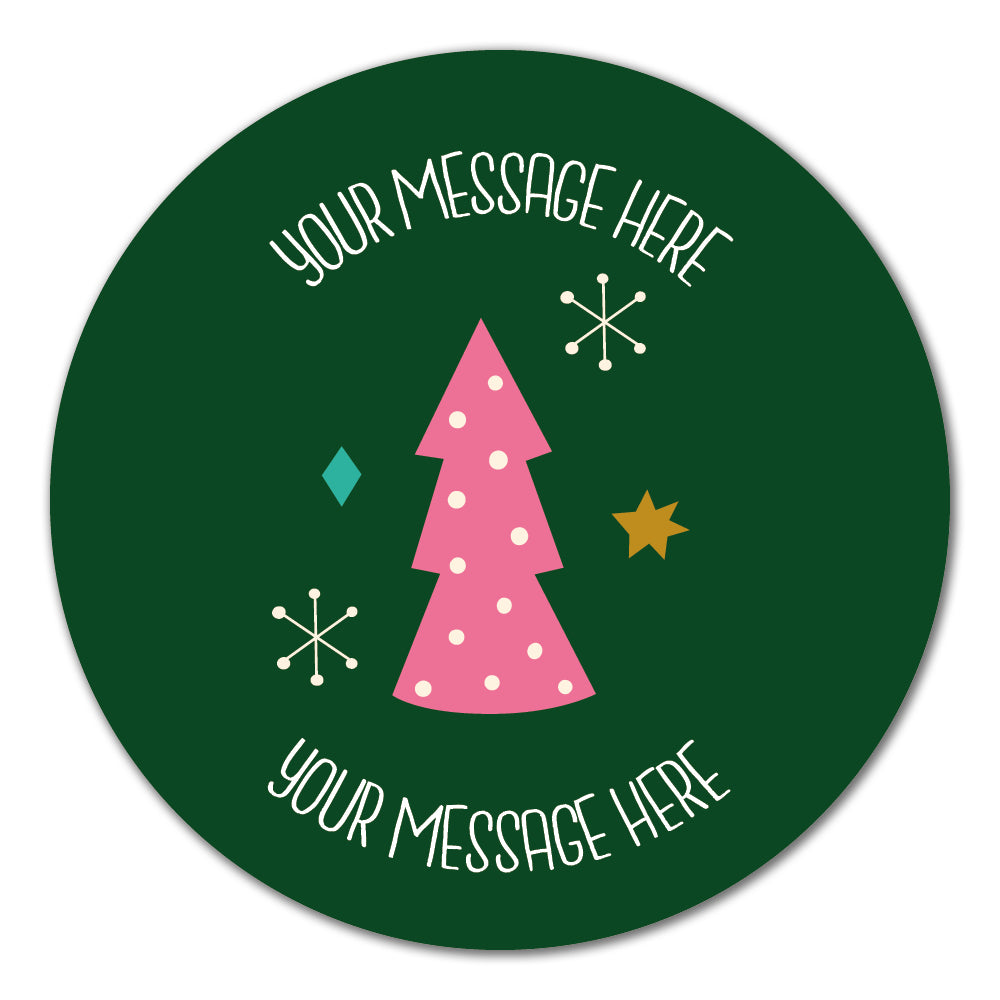 Christmas Tree Present Label
