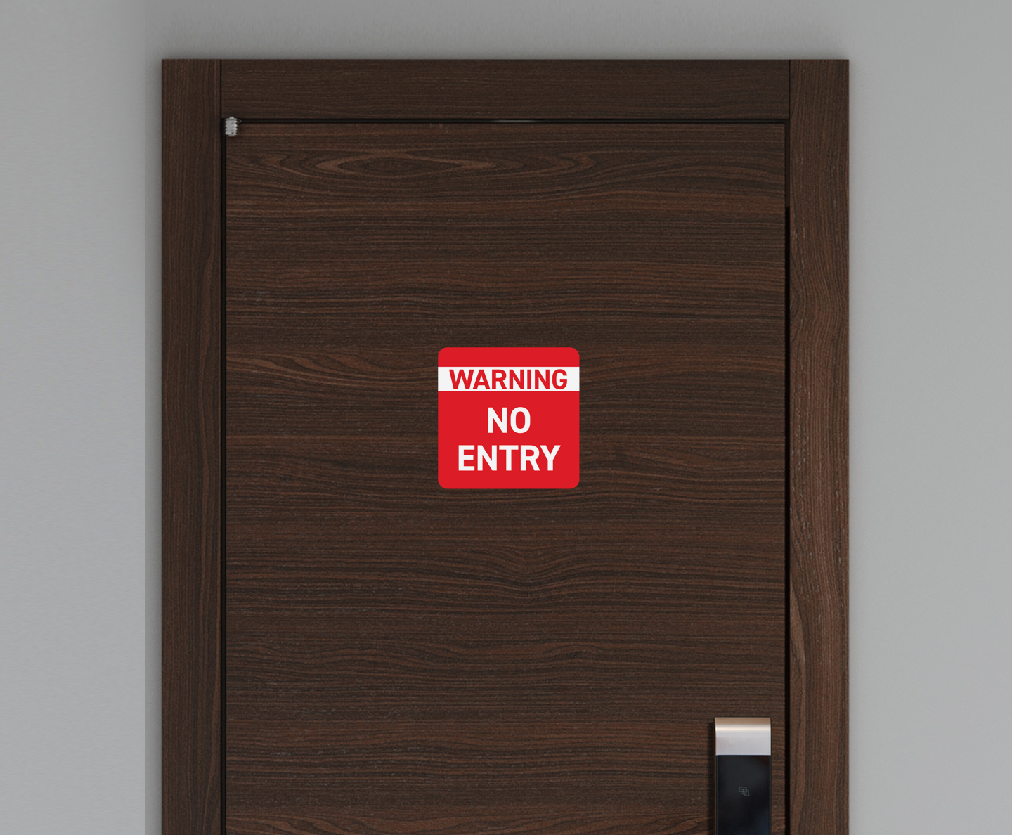 Durable Polypropylene Label - No Entry Warning Label