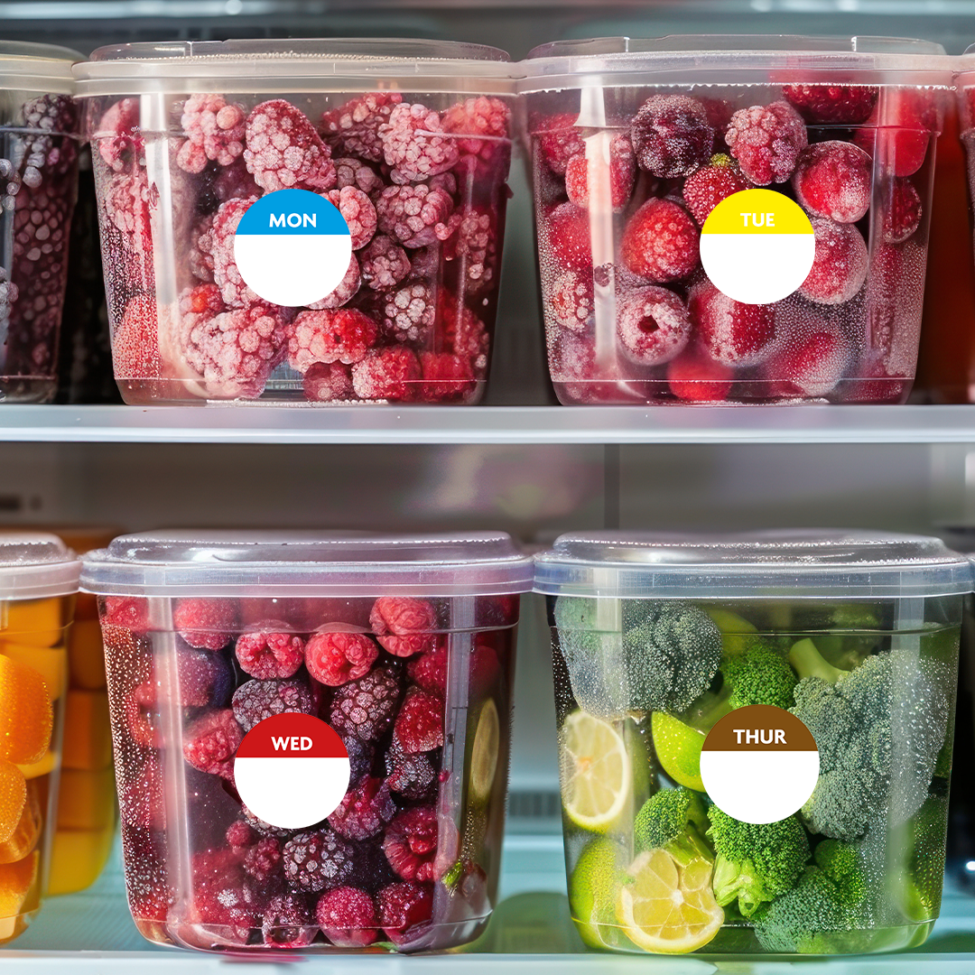 Self Adhesive Paper Label - Brown Thursday Day Dot Label