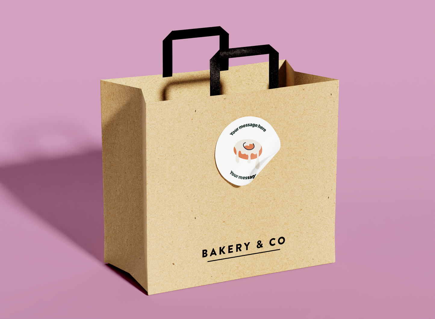 Durable Polypropylene Label - Custom Ice Donut Label