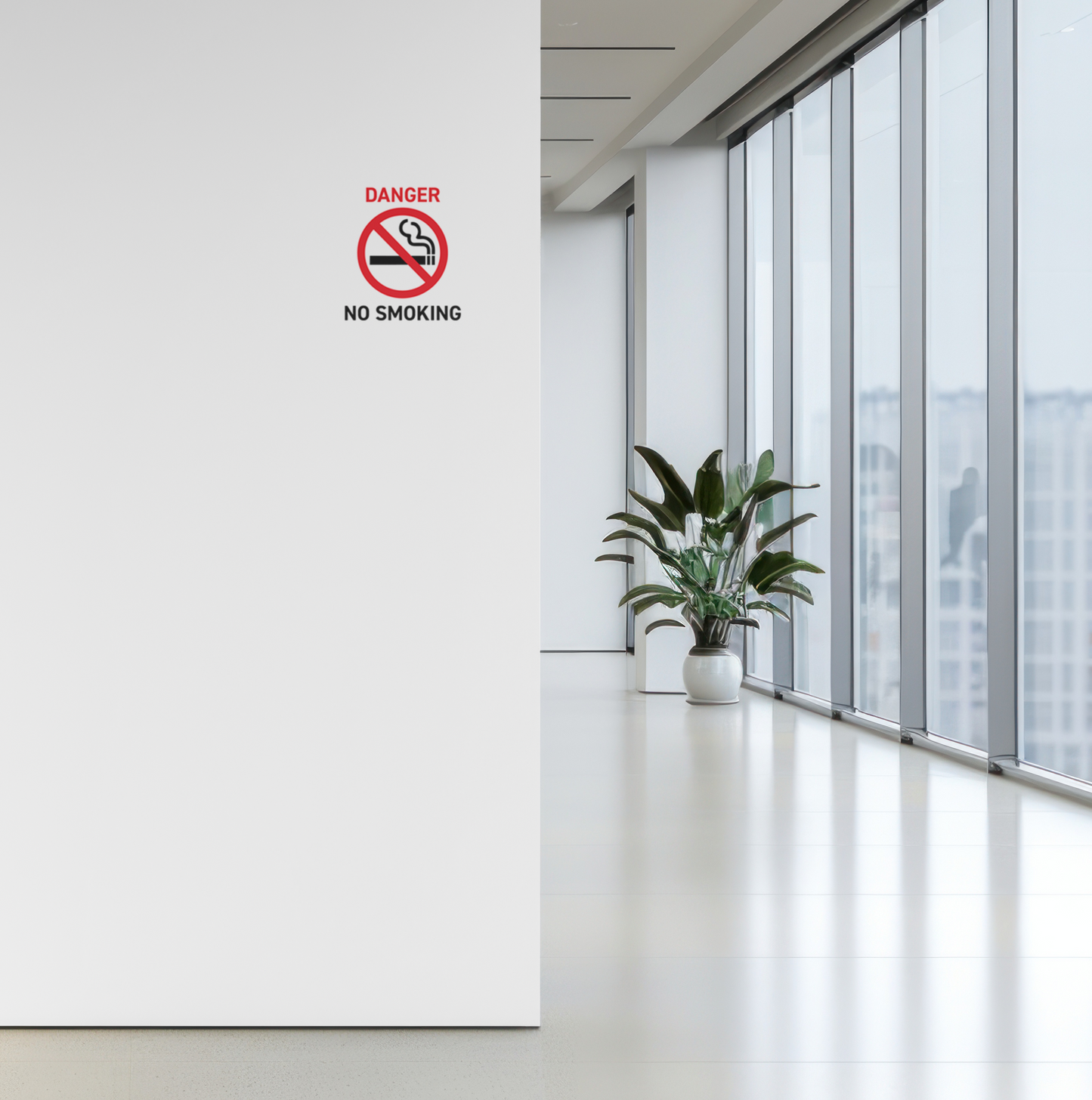 Durable Polypropylene Label - No Smoking Label