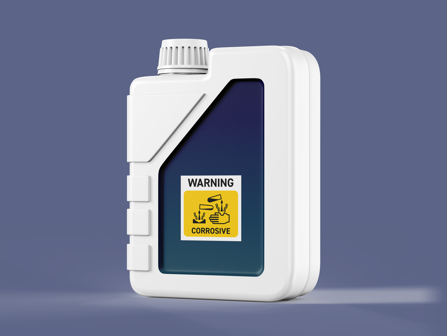Durable Polypropylene Label - Corrosive Warning Label