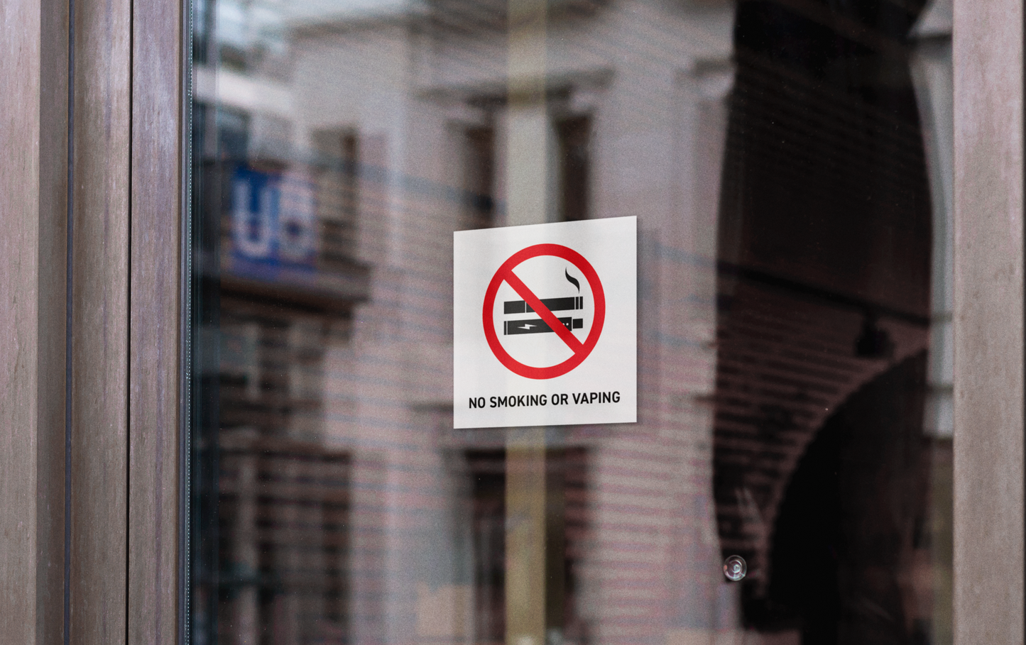 Durable Polypropylene Label - No Smoking Or Vaping Allowed Label