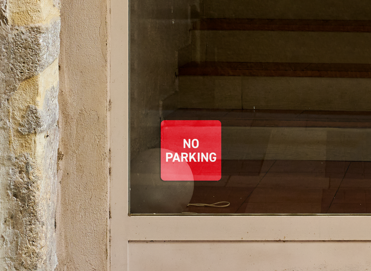 Durable Polypropylene Label - No Parking Safety Label