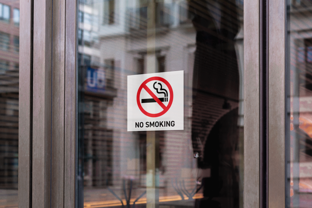 Durable Polypropylene Label - Durable No Smoking Label