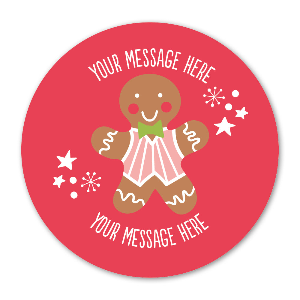 Gingerbread Christmas Gift Label