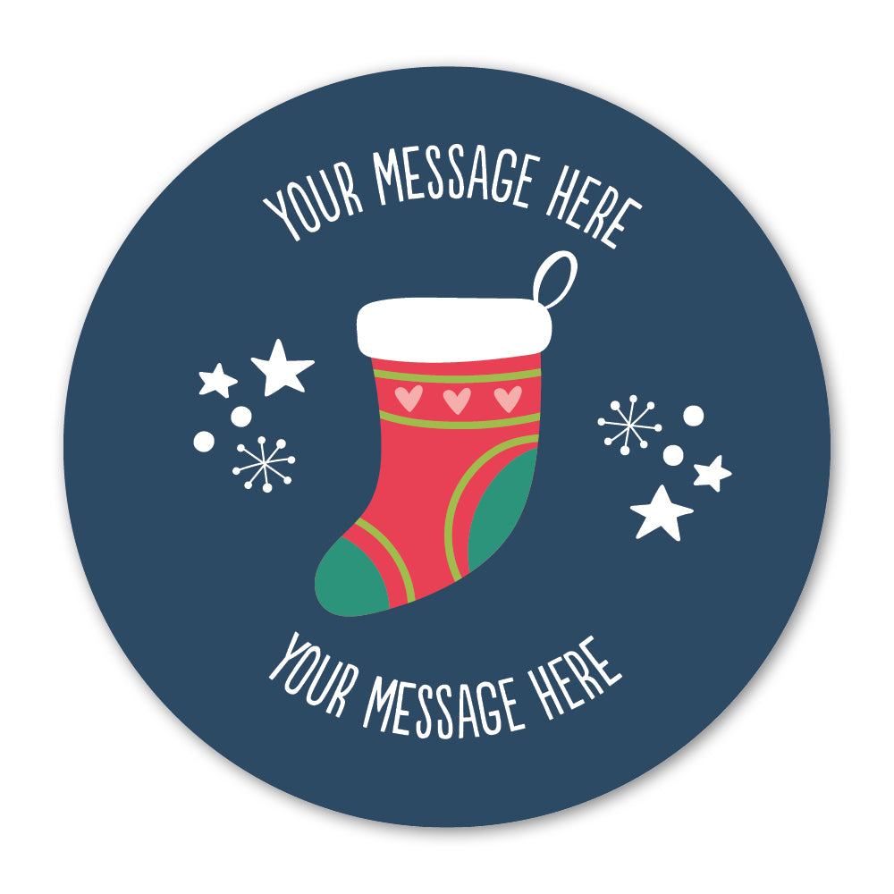 Stocking Christmas Gift Label