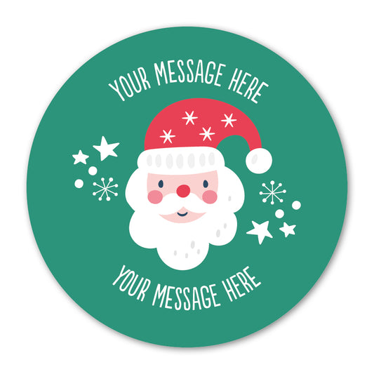 Santa Christmas Gift Label