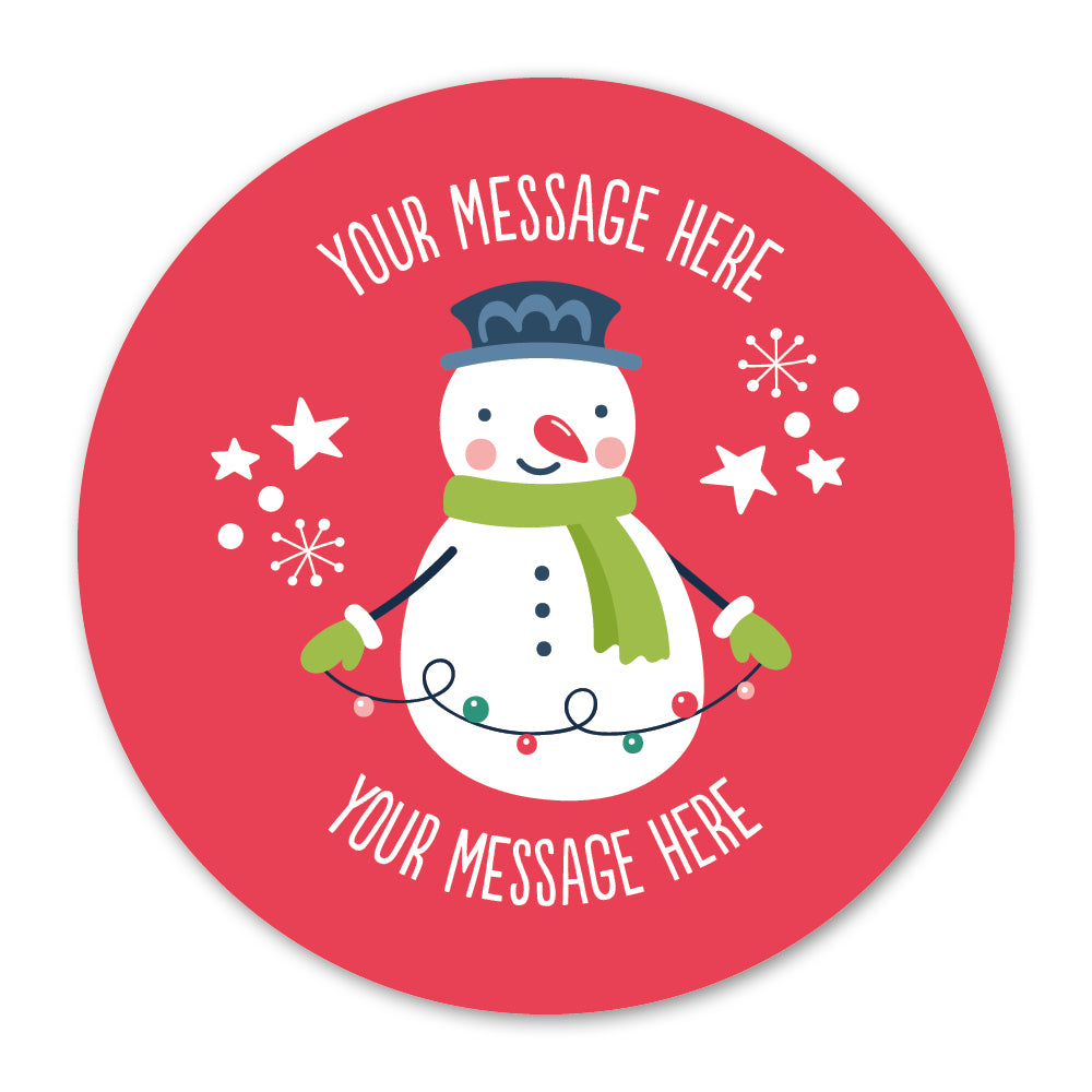 Snowman Christmas Gift Label