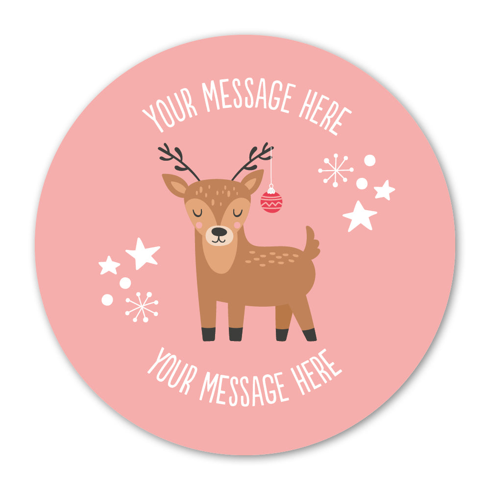 Reindeer Christmas Gift Label