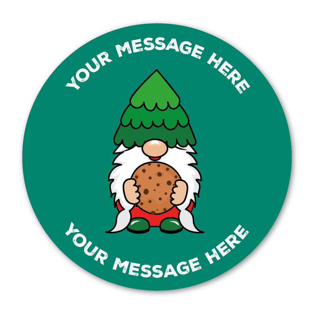 Cookie Gnome Christmas Gift Label