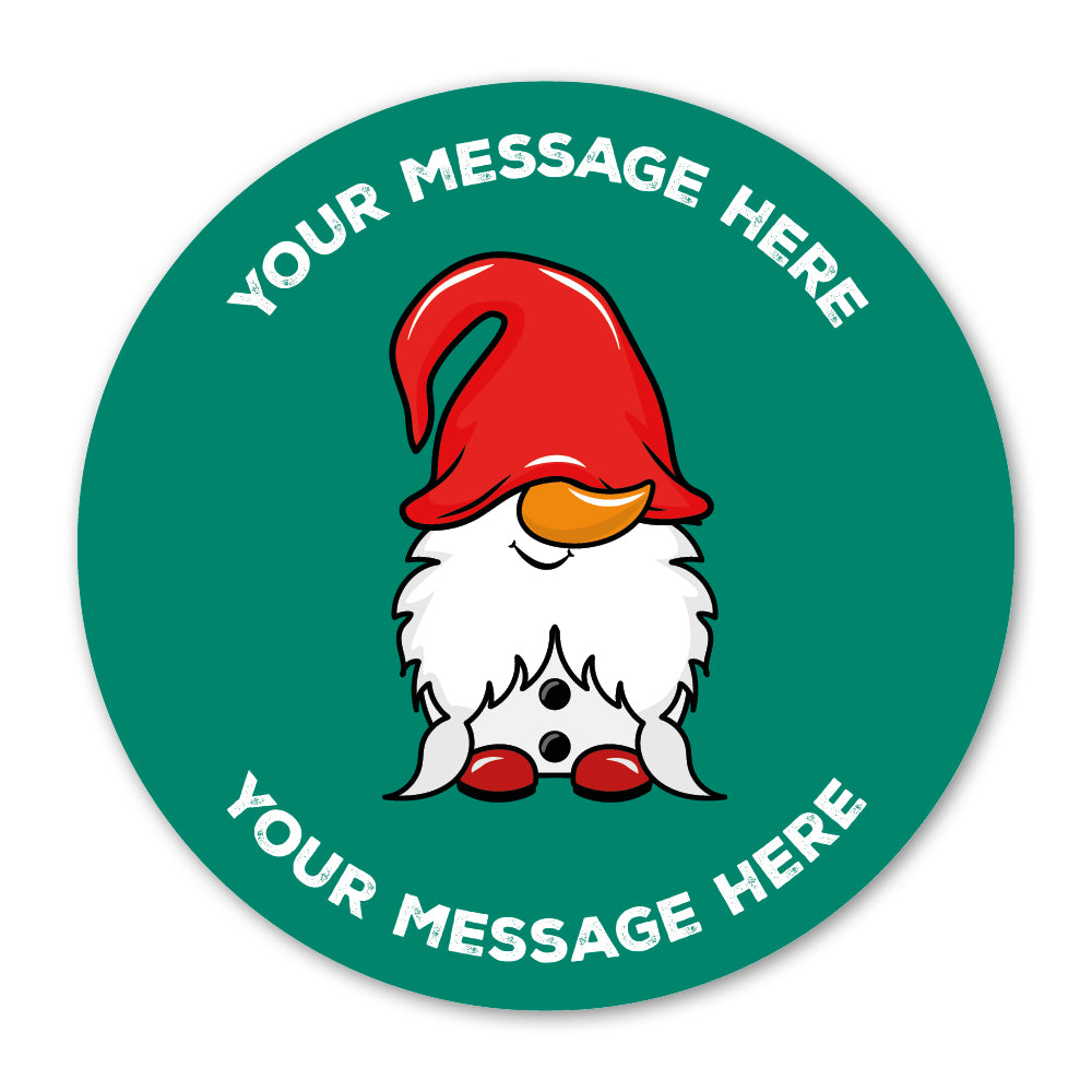 Snowman Gnome Christmas Gift Label