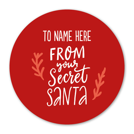 Secret Santa Christmas Gift Label