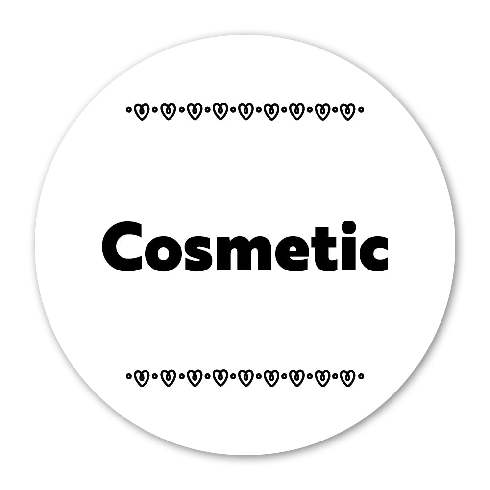 Round Cosmetic Label