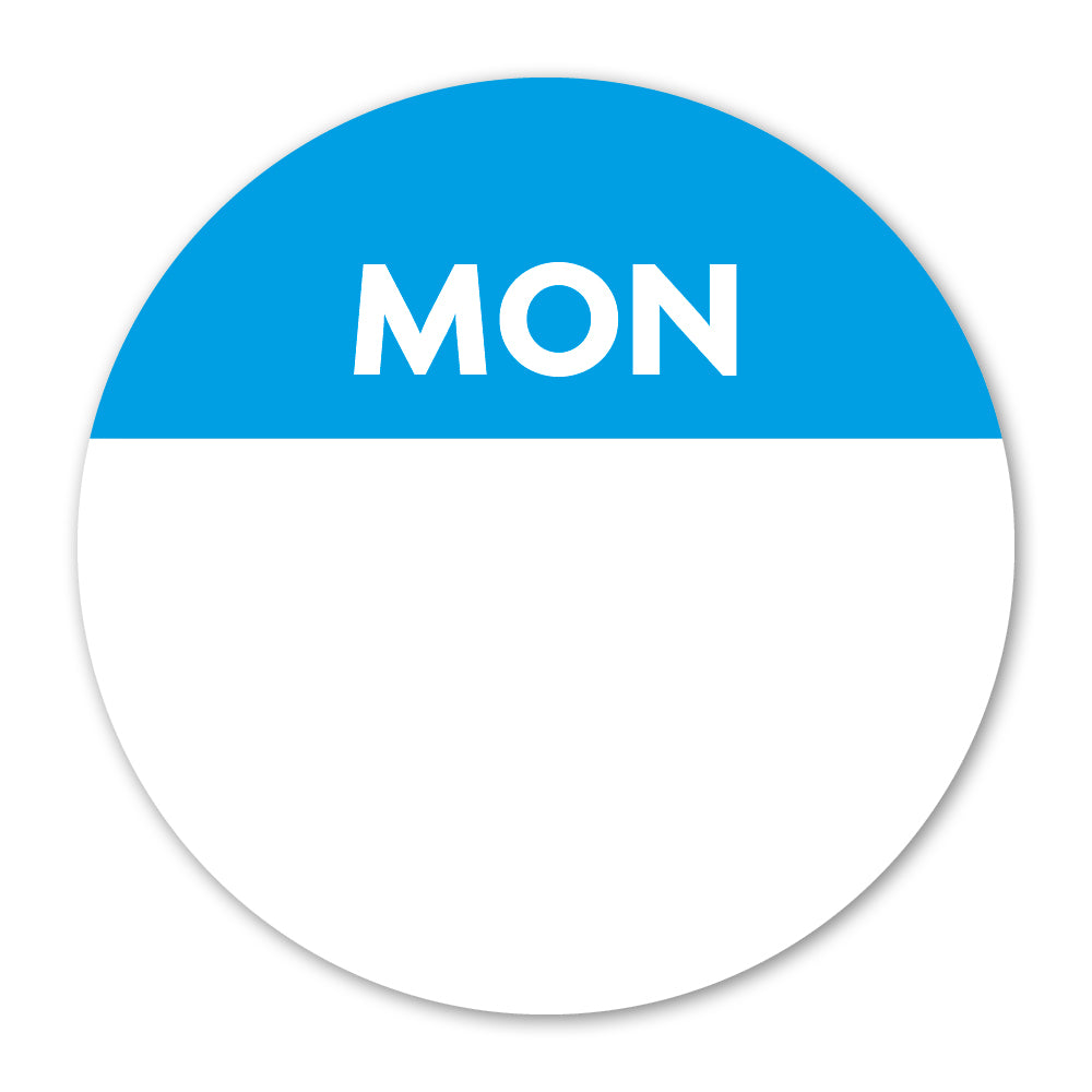 Blue Monday Day Dot Label