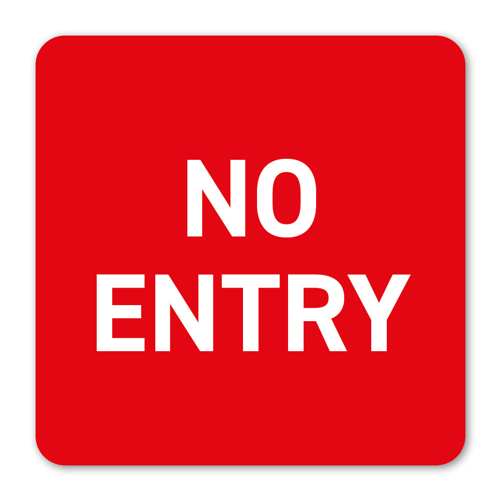 No Entry Label