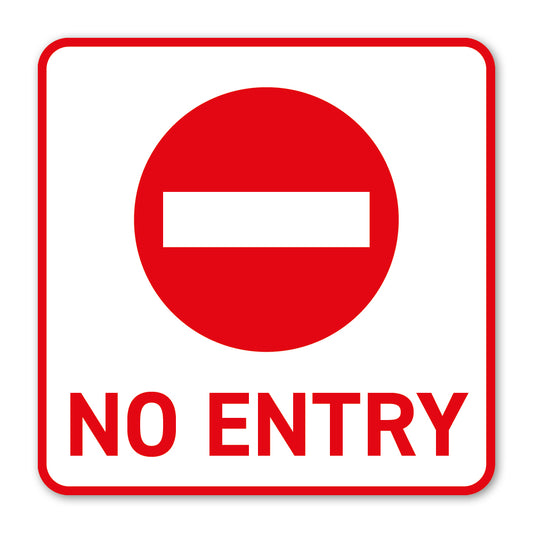 No Entry Label