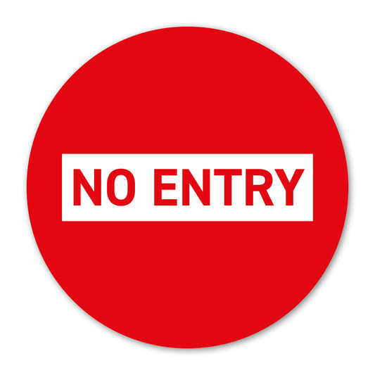 No Entry Label