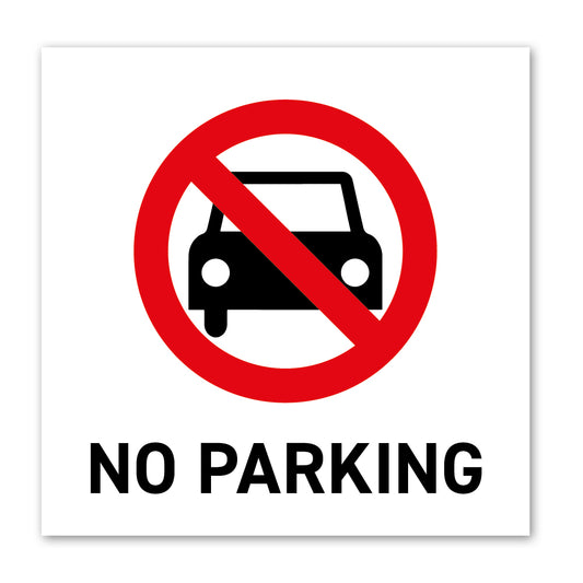 No Parking Label