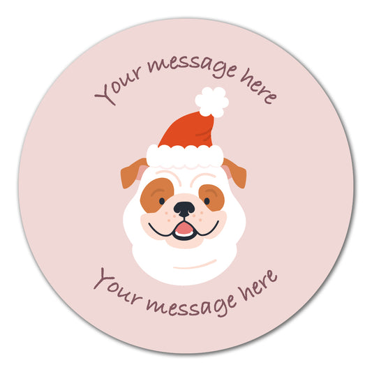 Christmas Dog Label
