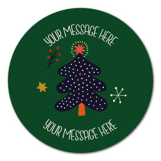 Christmas Tree Present Label