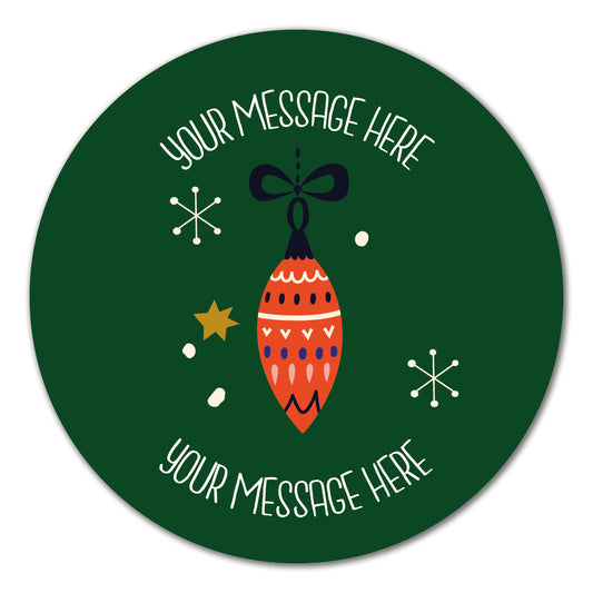 Christmas Bauble Present Label