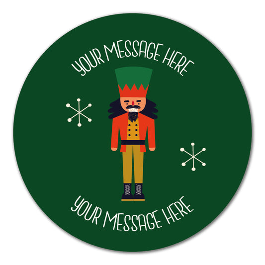 Christmas Nutcracker Present Label