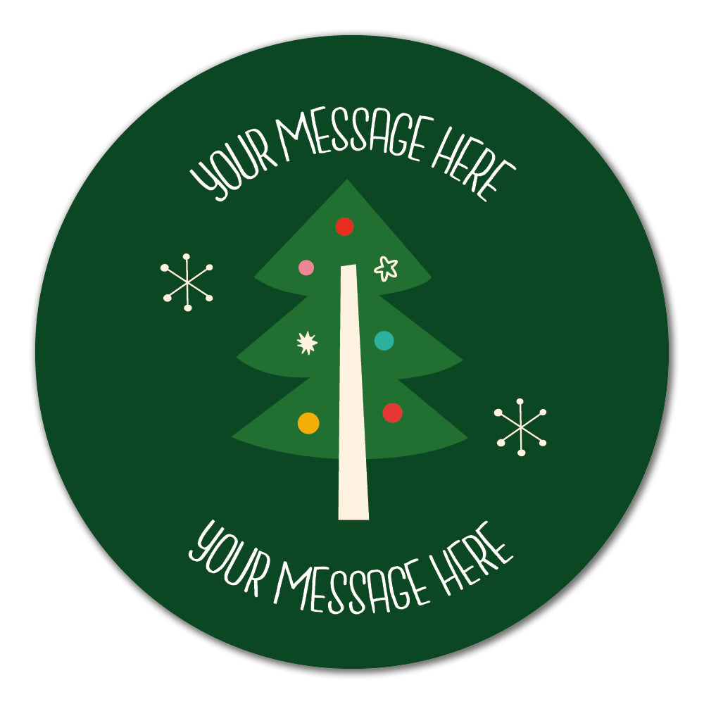 Christmas Tree Present Label