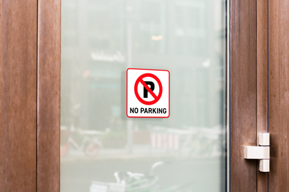 Durable Polypropylene Label - Durable No Parking Label